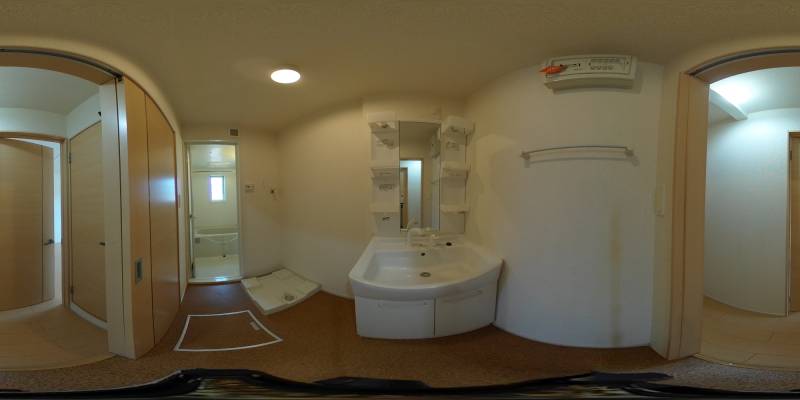 パノラマ画像洗面所