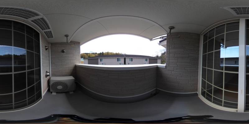 パノラマ画像バルコニー