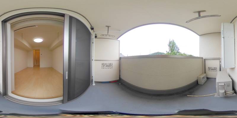 パノラマ画像バルコニー