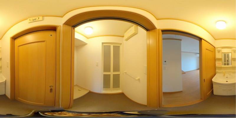 パノラマ画像洗面所