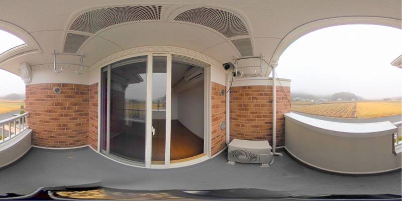 パノラマ画像バルコニー