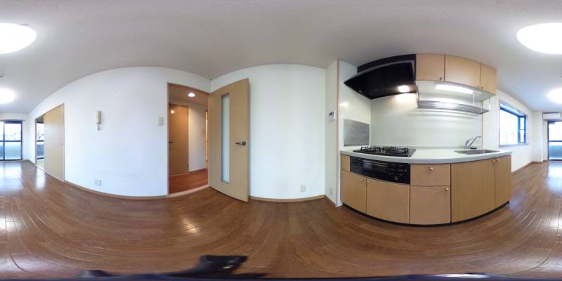 パノラマ画像キッチン