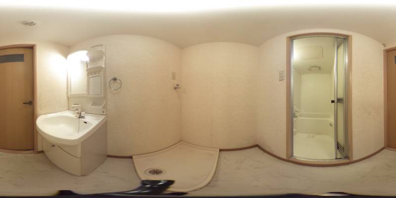 パノラマ画像洗面所