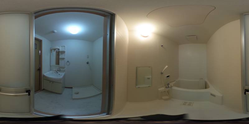 パノラマ画像バスルーム