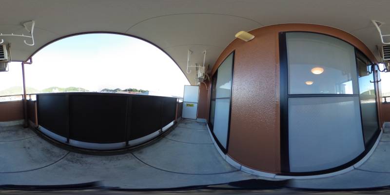 パノラマ画像バルコニー