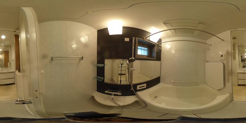 パノラマ画像バスルーム