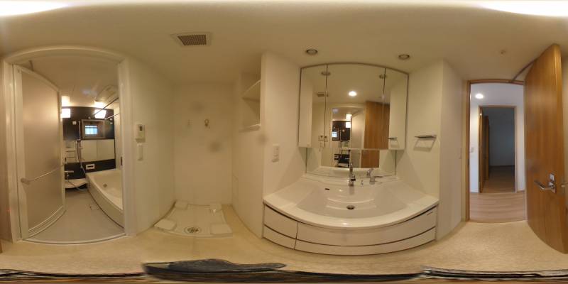 パノラマ画像洗面所