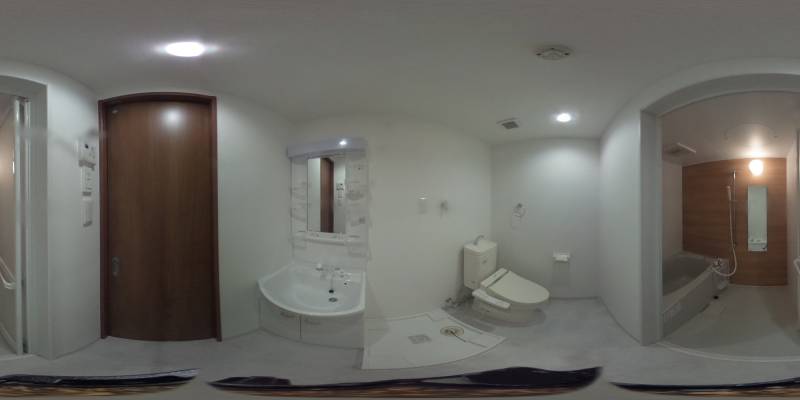 パノラマ画像洗面所