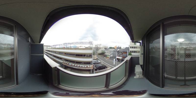 パノラマ画像バルコニー