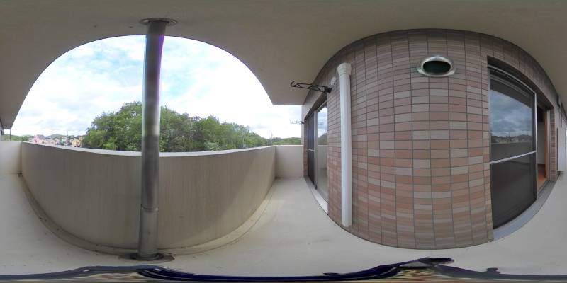 パノラマ画像バルコニー