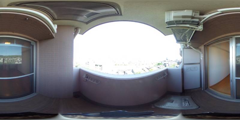 パノラマ画像バルコニー