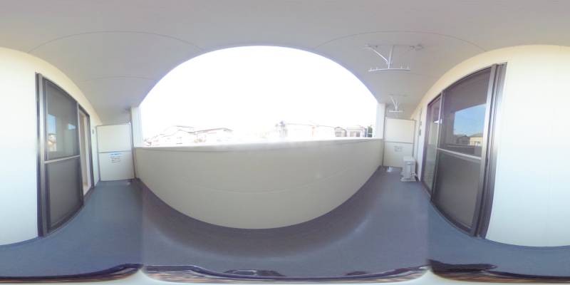 パノラマ画像バルコニー