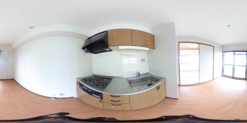 パノラマ画像キッチン