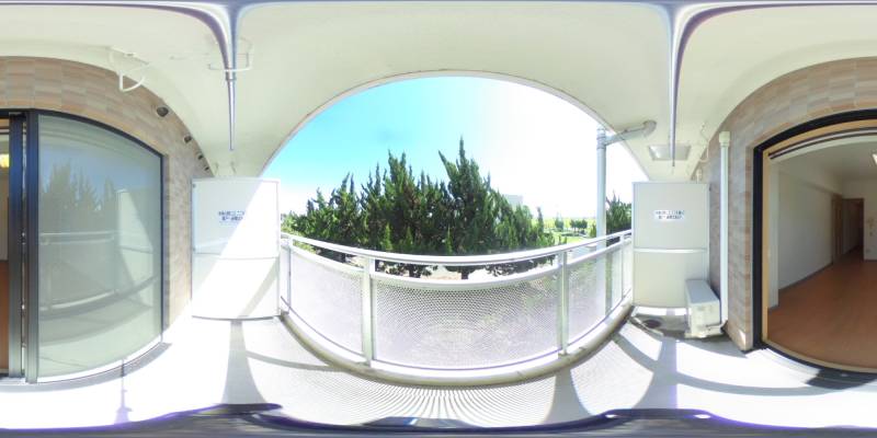 パノラマ画像バルコニー