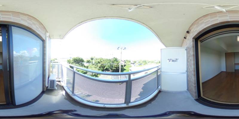 パノラマ画像バルコニー