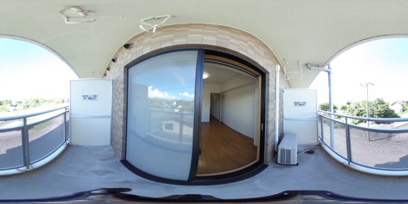 パノラマ画像バルコニー