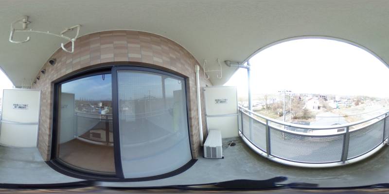 パノラマ画像バルコニー