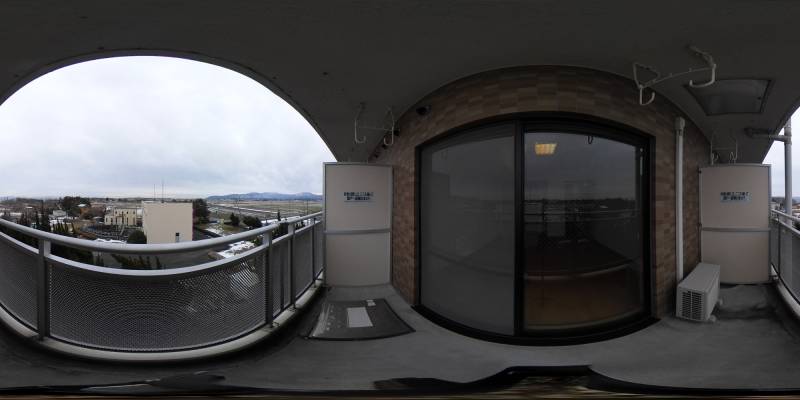 パノラマ画像バルコニー