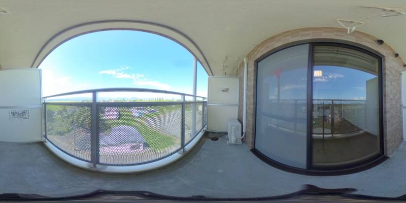 パノラマ画像バルコニー