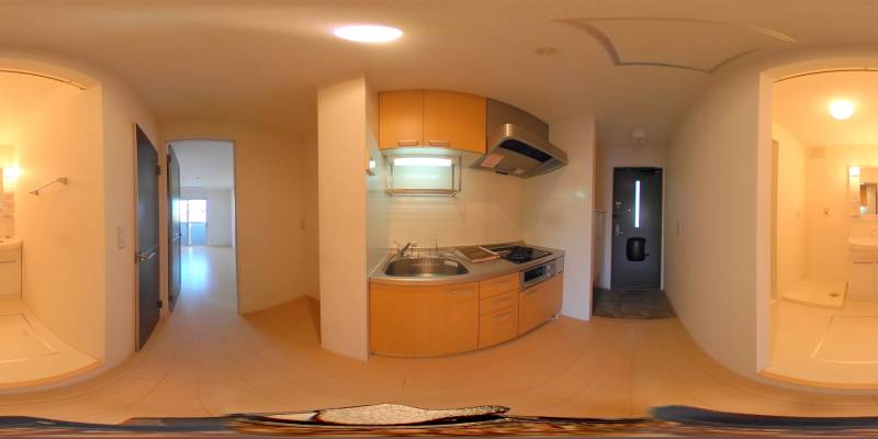 パノラマ画像キッチン