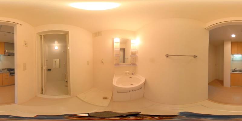 パノラマ画像洗面所