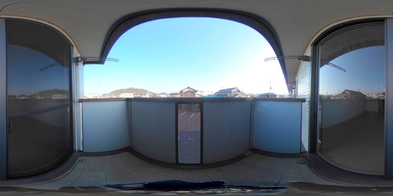 パノラマ画像バルコニー