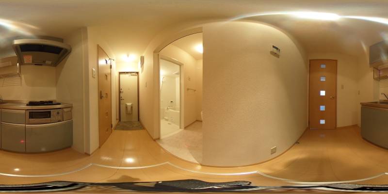 パノラマ画像キッチン