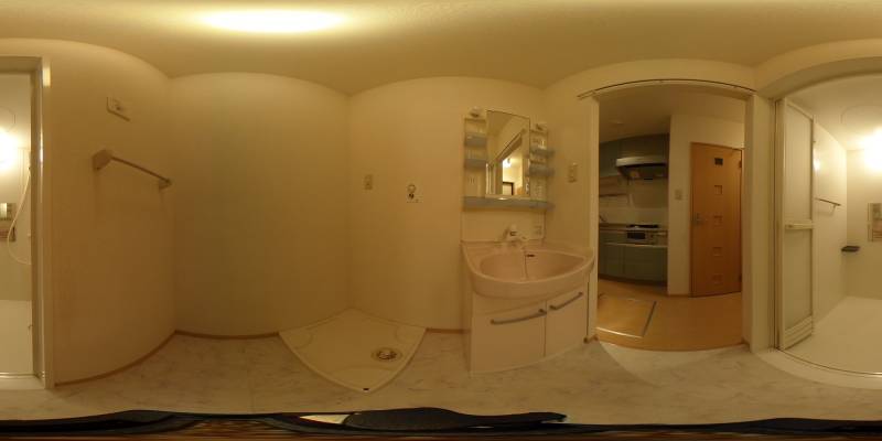 パノラマ画像洗面所