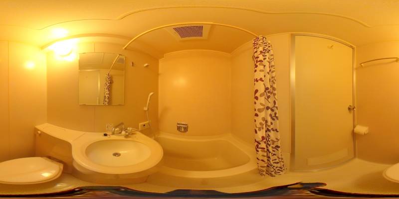 パノラマ画像バスルーム