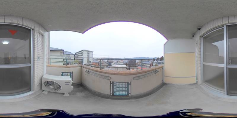 パノラマ画像バルコニー