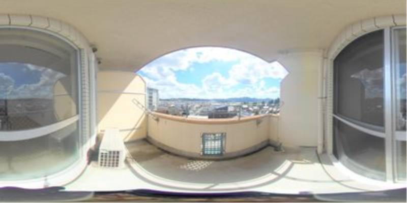 パノラマ画像バルコニー
