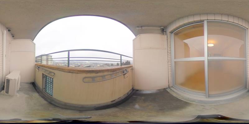 パノラマ画像バルコニー