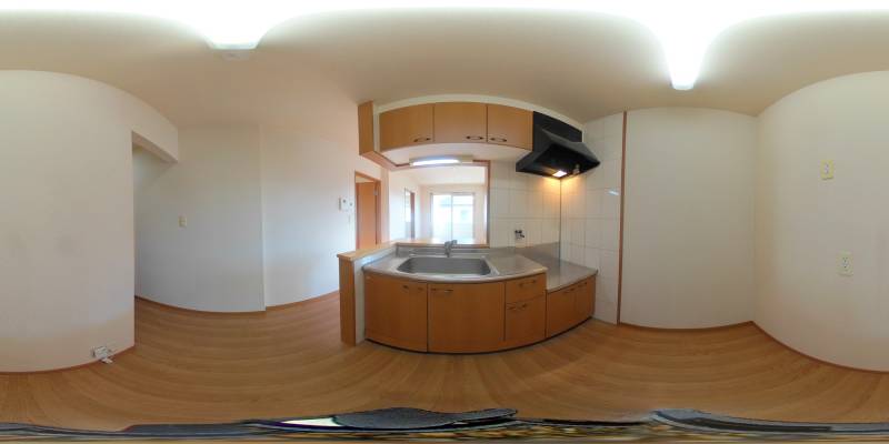 パノラマ画像キッチン