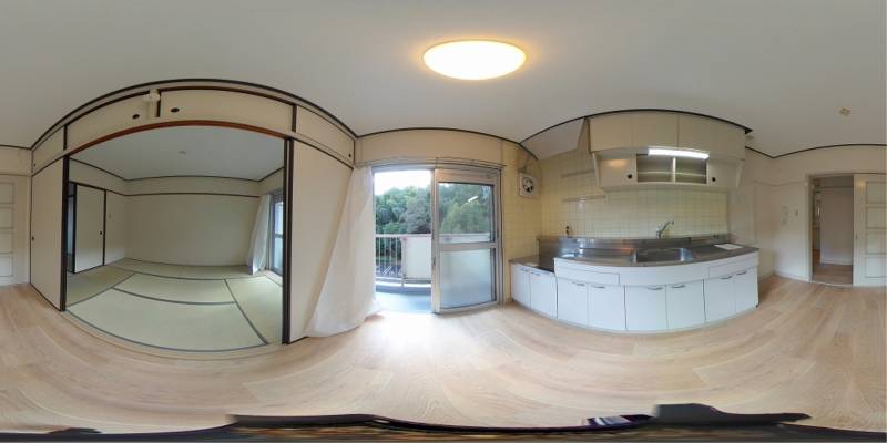 パノラマ画像キッチン