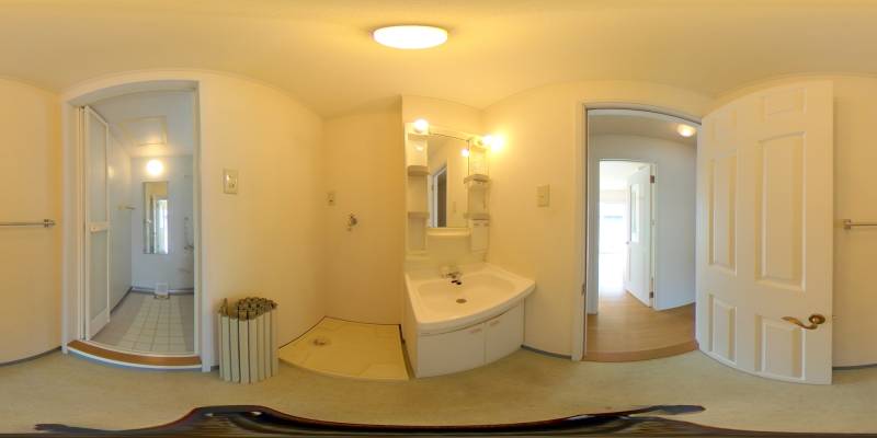 パノラマ画像洗面所