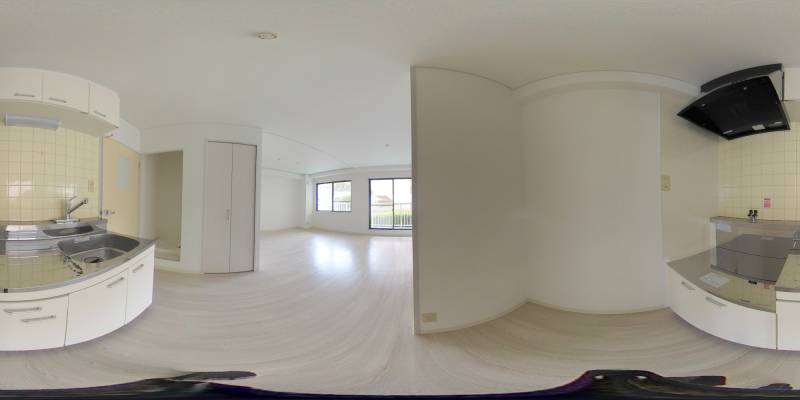 パノラマ画像キッチン