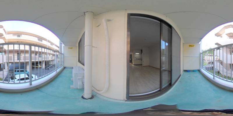 パノラマ画像バルコニー