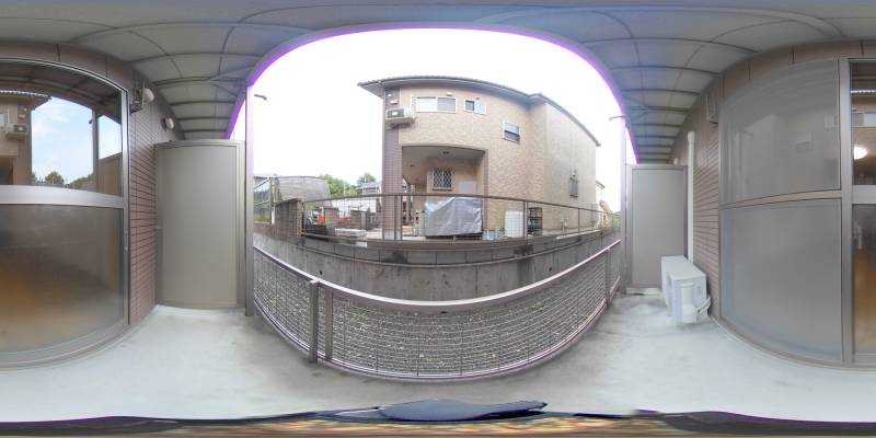 パノラマ画像バルコニー