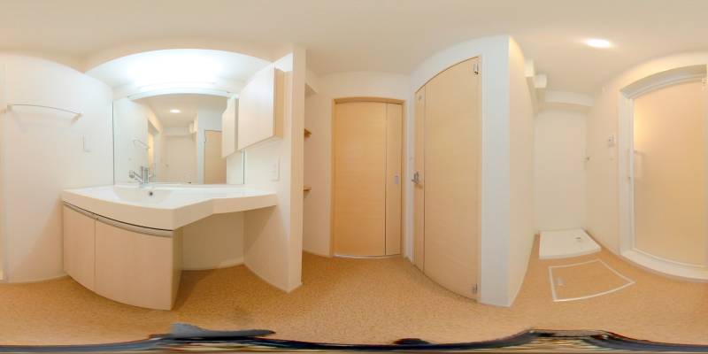 パノラマ画像洗面所