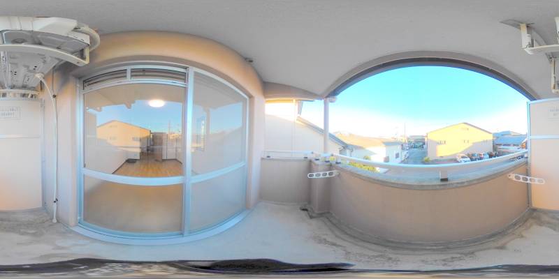 パノラマ画像バルコニー