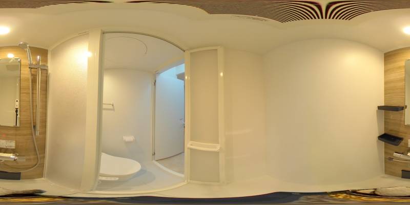 パノラマ画像バスルーム