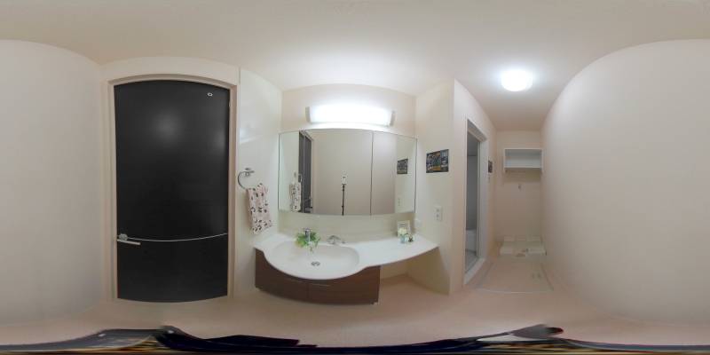 パノラマ画像洗面所