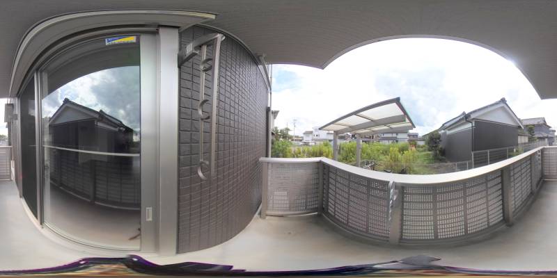 パノラマ画像バルコニー