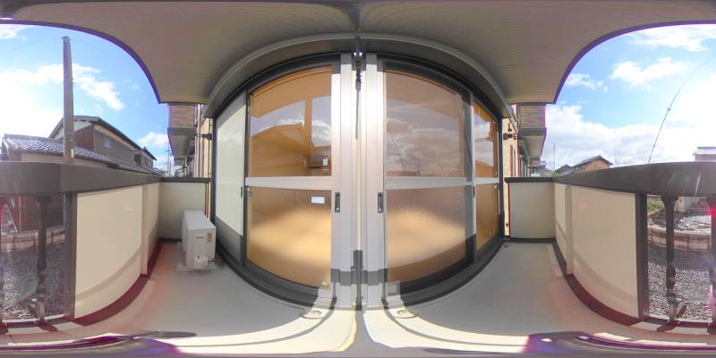 パノラマ画像バルコニー