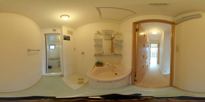 パノラマ画像洗面所