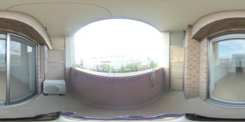 パノラマ画像バルコニー