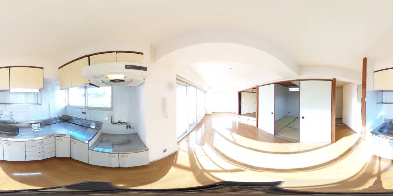 パノラマ画像キッチン