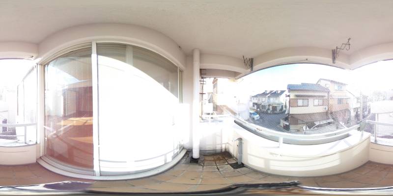 パノラマ画像バルコニー