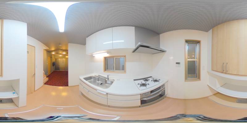 パノラマ画像キッチン