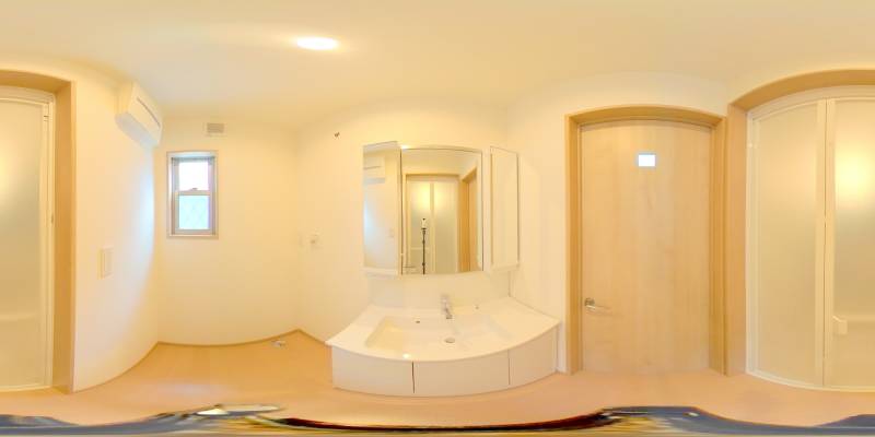 パノラマ画像洗面所